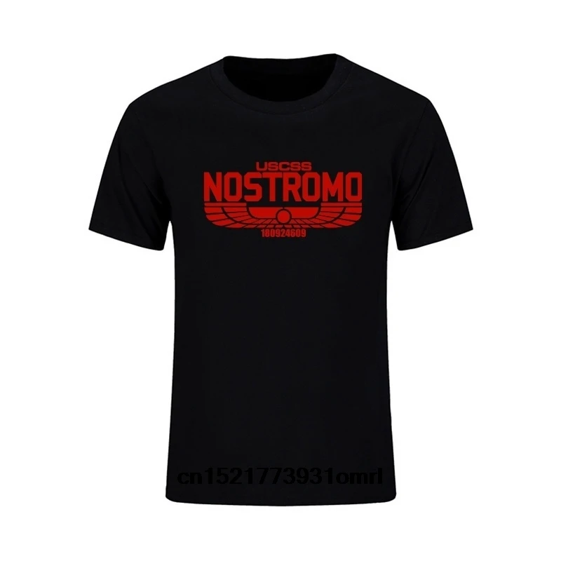 Мужская футболка USCSS Nostromo с принтом Alien Weyland Yutani летняя топы Camisetas Masculina для
