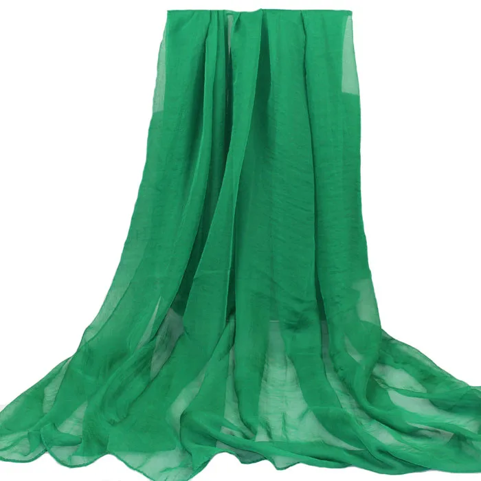 Шарф одеяло шифоновый роскошный шарф хорошего качества зеленые пашмины с