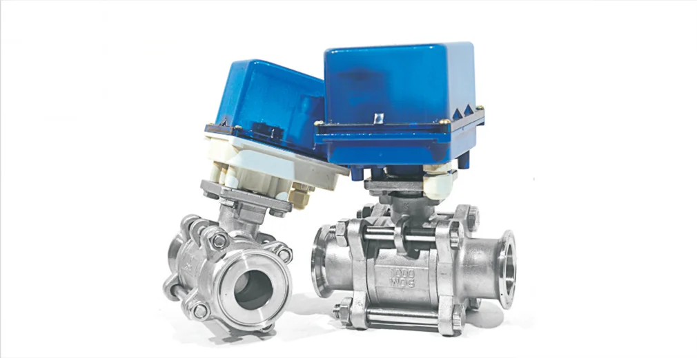 Двухходовой DN15 ~ DN25 моторизованный шаровой клапан DC12V/DC24V из нержавеющей стали