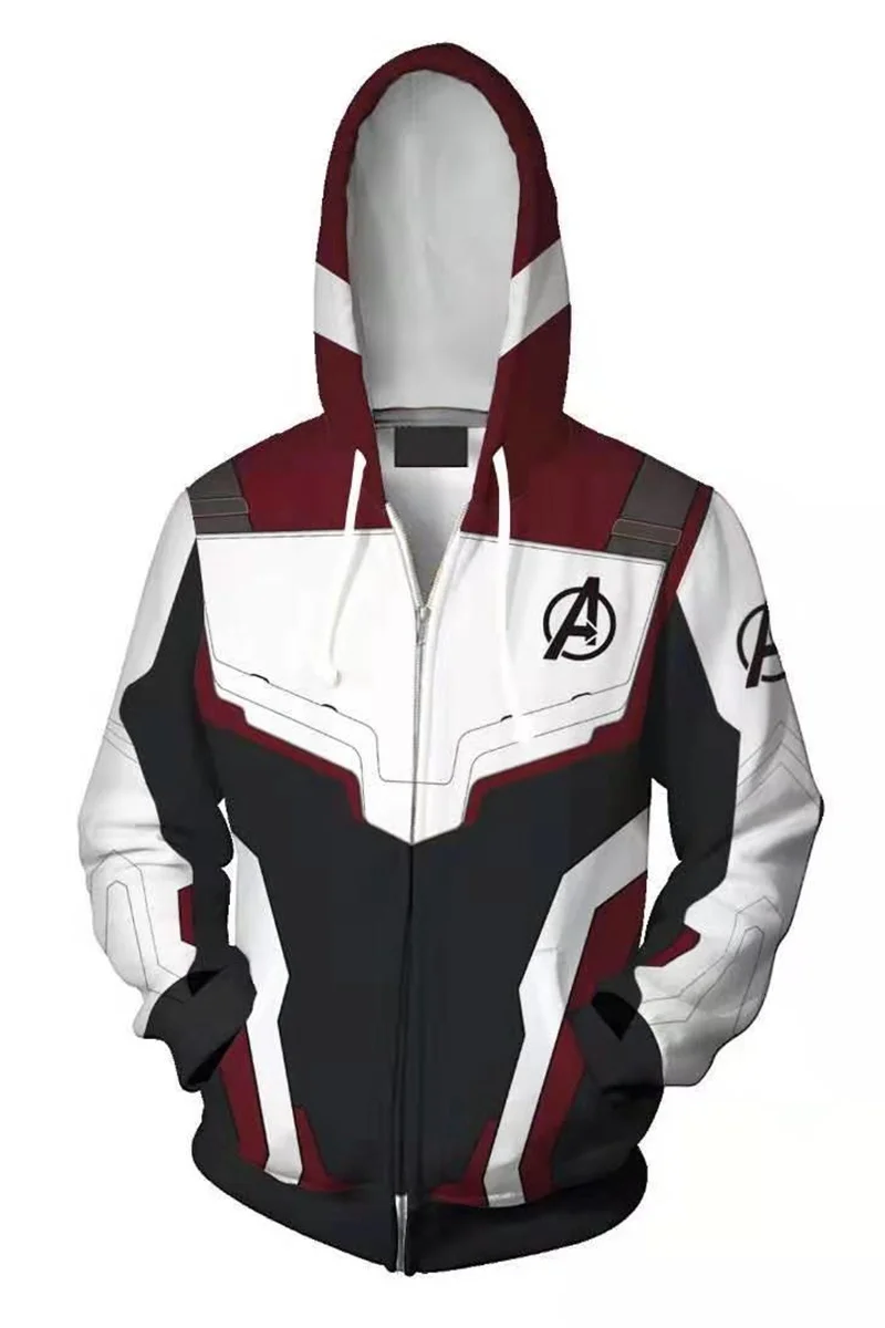 Мстители 4 эндигра Железный человек Tony Stark Косплей Толстовка с капюшоном 3D печатных длинный рукав Повседневный пуловер с капюшоном пальто куртка