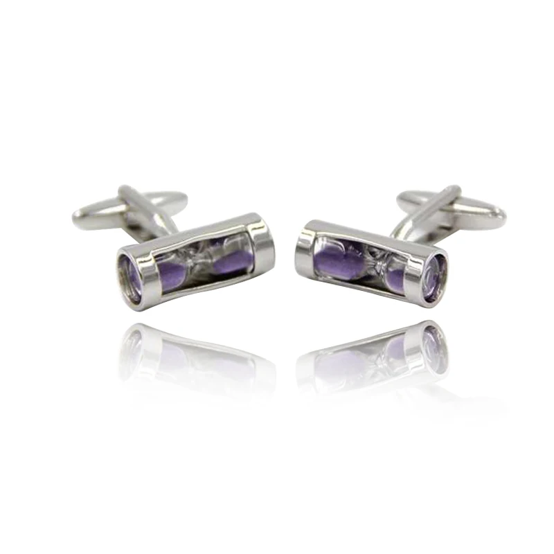 Новые Изысканные песочные часы запонки для мужских костюмов бизнес подарки