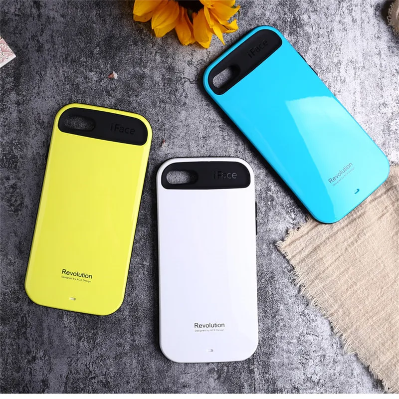 iFace Cute Fundas For iPhone X 8 plus 7 6 6s cases candy color smooth back cover iface coque for iphone case |