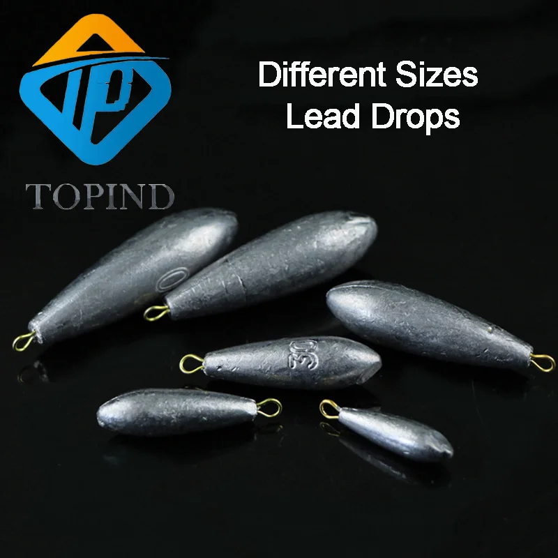 15 шт. привести падение выстрел Рыбная ловля веса грузила несколько размеров
