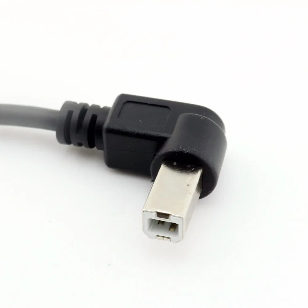 20x USB 2 0 B папа 90 градусов правый угол к гнездо принтера Панель Крепление