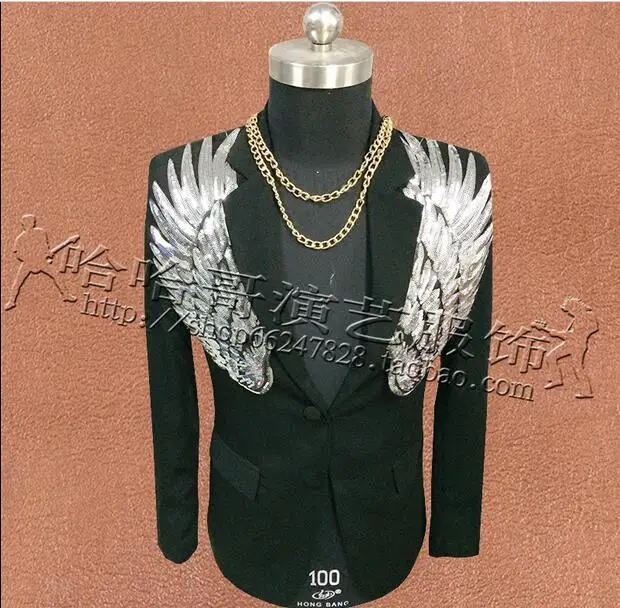 S-XXXL! Новые мужские костюмы с блестками куртки для ночных клубов