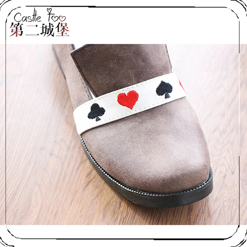 Lolita Shoes Women Casual Fashion Black gothic Pumps Thin Heels Poker Prince Cosplay High | Тематическая одежда и униформа