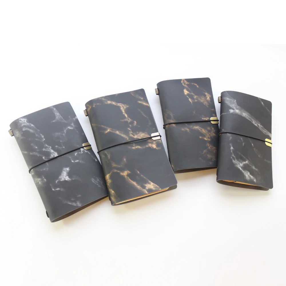 Винтажные мраморные дизайнерские кожаные офисные школьные блокноты и журналы