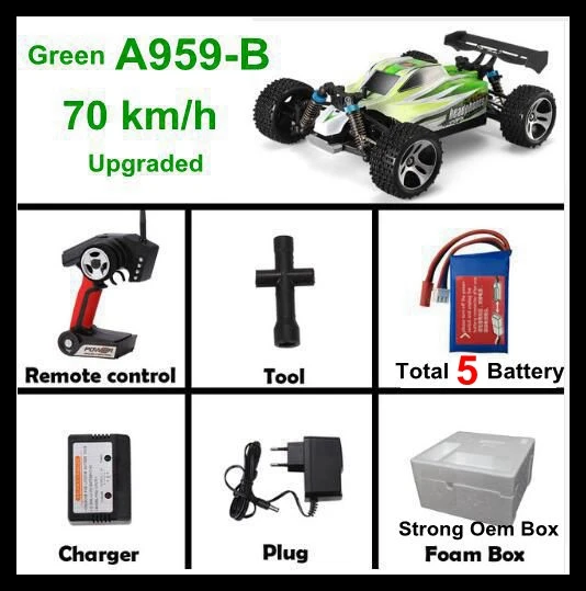 70kmh A959-B 5b Wltoys A959 и A959-B 2,4G 4CH пульт дистанционного управления Rc высокоскоростной гоночный автомобиль скоростной автомобиль гоночный автомобиль VS 9115 s911 a969-b a979-b k969car - Цвет: 70kmh A959-B 5b