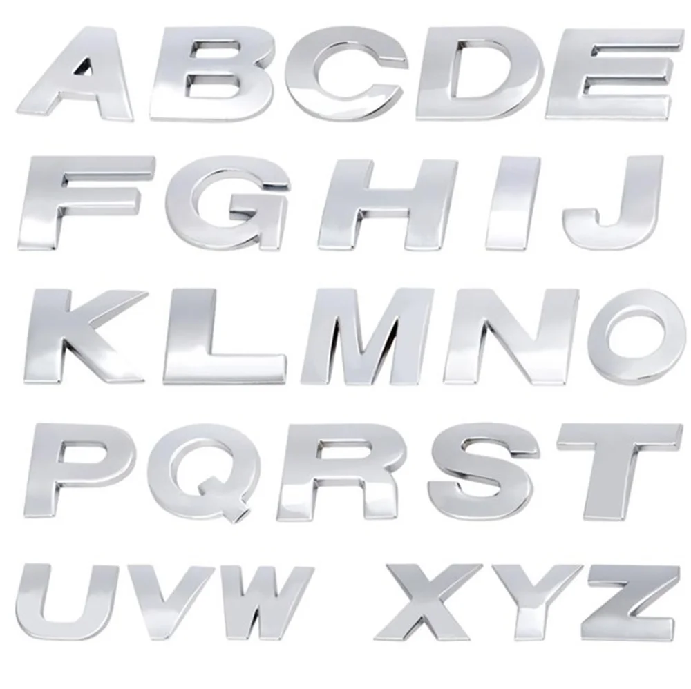 4.5CM large size car metal alphanumeric English decorative stickers for Toyota VIOS LAND CRUISER PRADO COASTER highlander | Автомобили и