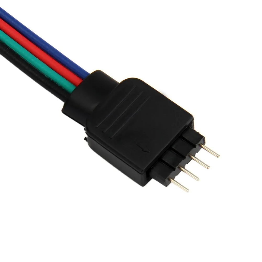 100Pcs 4pin RGB led connector wire male cable Splitter For 3528 5050 LED Strip Light | Обустройство дома