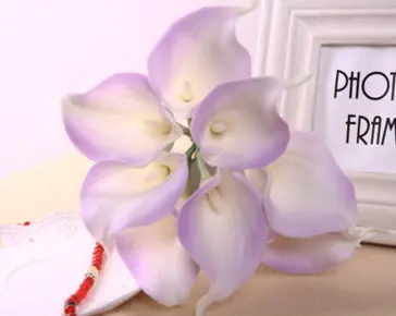 20 шт./лот искусственная натуральная/Настоящая тач Мини Калла лилия Искусственные