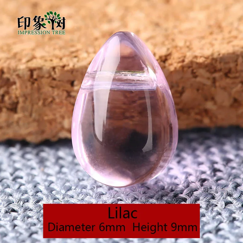Lilac 10pcs Стеклянные бусины в форме капли, 10 шт., 9х6 мм, кристаллические бусины ручной работы для ожерелья и серег, фурнитура для самостоятельного изготовления ювелирных украшений, модель 16012 - Цвет: Lilac 10pcs