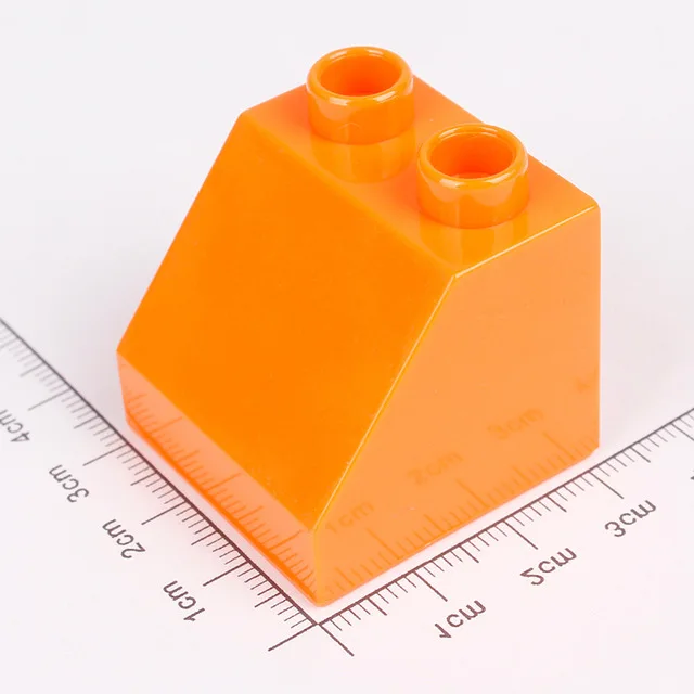 Прозрачный Diy Большие размеры строительные блоки аксессуары части Cpmpatible с Duploed дерево фрукты цветок кактус игрушки для Дети Детские подарки - Цвет: Прозрачный