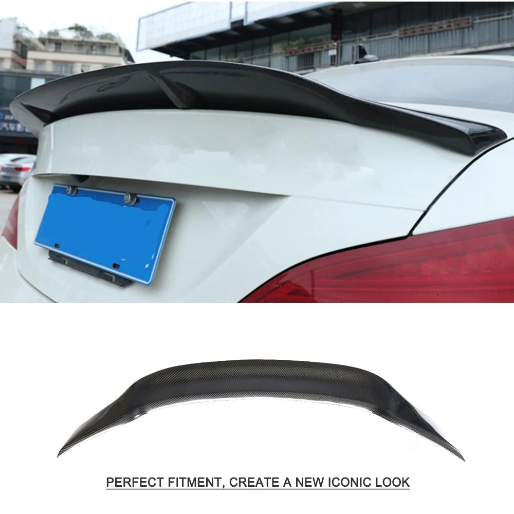 Rear Spoiler for Mercedes-Benz CLA Class W117 CLA180 200 250 CLA45 AMG 2013 - 2019 Carbon Fiber Trunk Lip Wing Boot Lid | Автомобили и