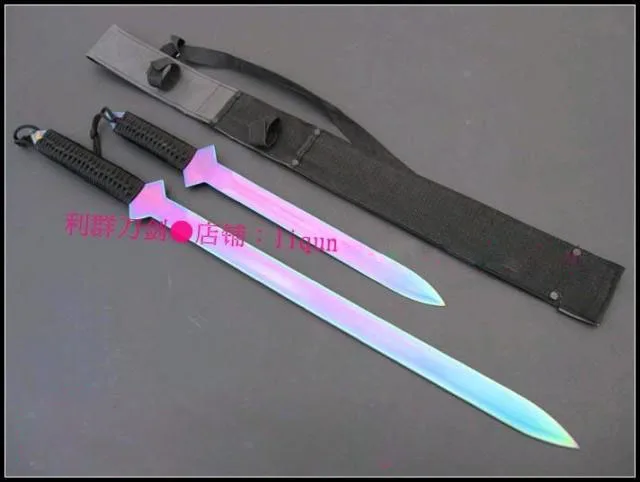 S0288 аниме пламя Самурай ниндзя меч симфония цветные лезвия с нейлоновой