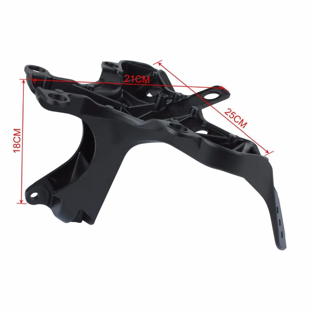 Черный передний верхний обтекатель Cowling фары держатель кронштейна для Yamaha YZF R1 2009