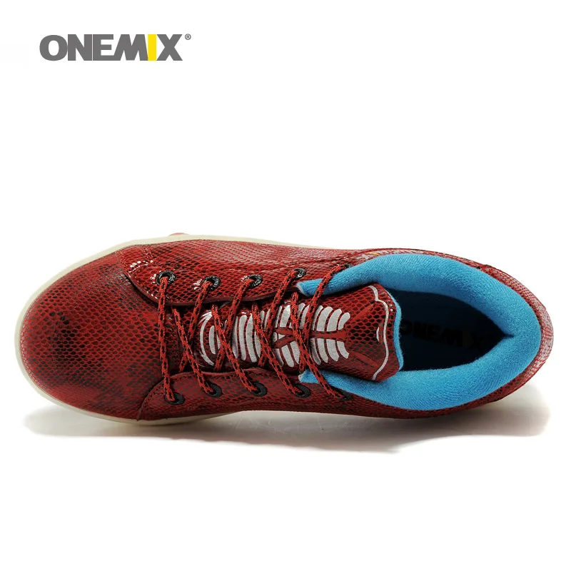 ONEMIX 2019 Мужская обувь для ходьбы из бычьей кожи водонепроницаемые кроссовки