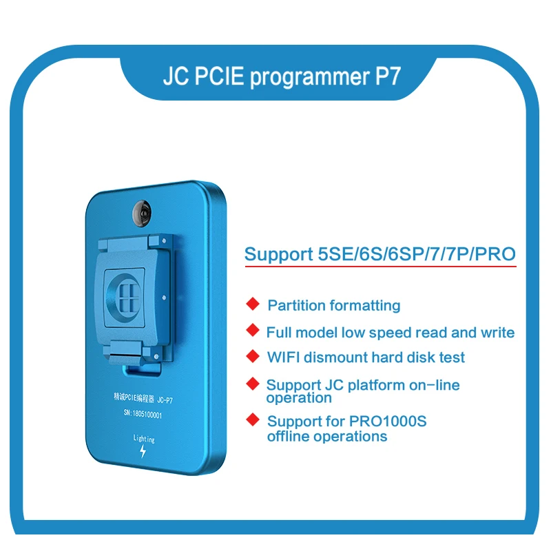 JC Pro1000S многофункциональный HDD NAND программатор JC XR 8 поколение P7 NAND чтение запись ошибка удалить для iPhone X XR XS Max iPad