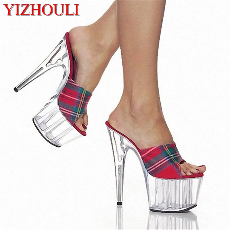 

15 cm high heels, for the princess club women's shoes 15 cm high with fashion show slippers