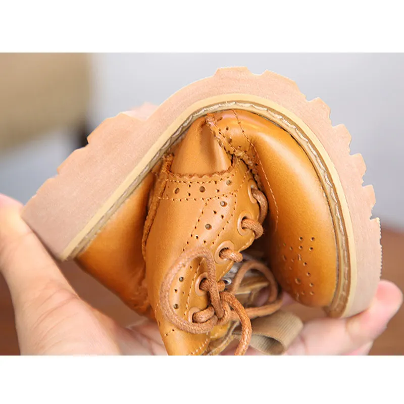 Детские Ботинки Martin детская обувь осень и зима новая Корейская версия британских