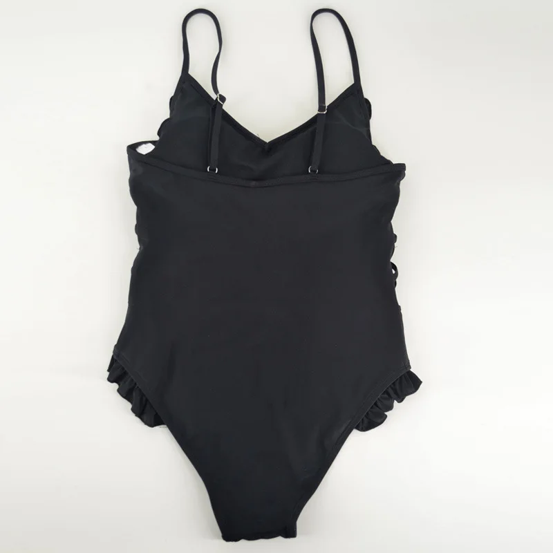 Bonnie Forest Lady Sexy Hot Sale One Piece Bathing Suit Hollow Out High Waist Black Beachwear Women New Brazilian Style Bikini | Спорт и