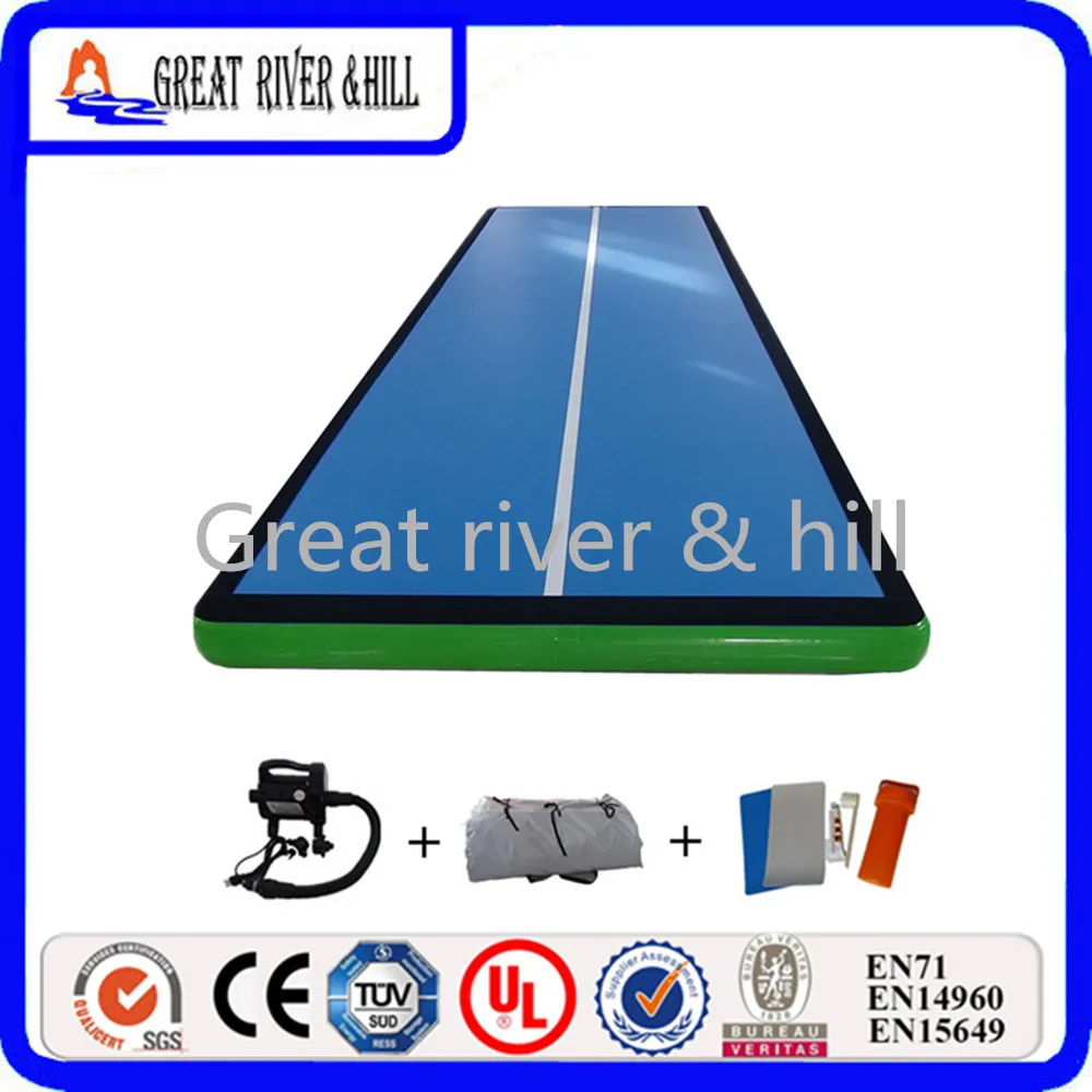 

hot sale Great River Hill inflatable air track 6m X2m X0.2m training mat for gymnastics