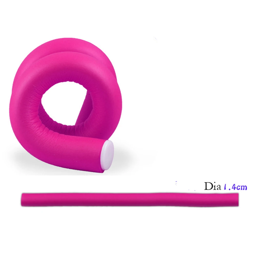 30 комплектов/партия мягкий поролон гнущиеся роликовые бигуди для волос Пластик