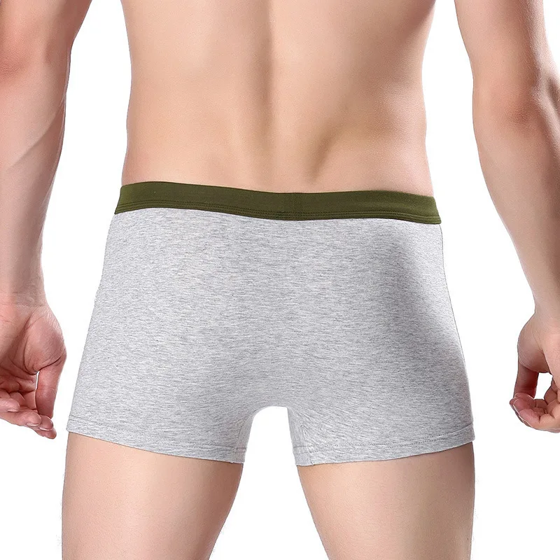 YANQIN 4 Pieces Per Box Men Soft Cotton Mens Underwear Boxers Striped Four Angles Trunk Boxer | Мужская одежда
