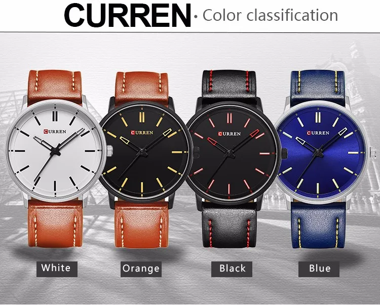 2018 Роскошные Брендовые мужские часы ультра тонкие из натуральной кожи кварцевые