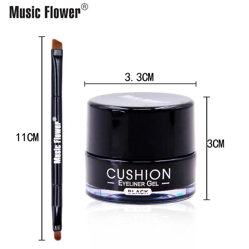 Music Flower 2 шт./компл. воздуха подводка кушон для век Гель Для женщин карандаш глаз