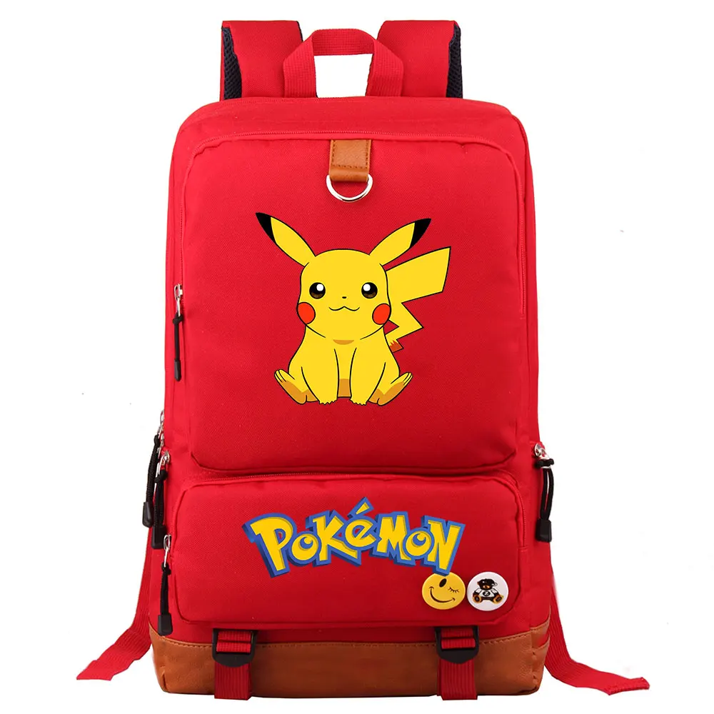 Аниме Сквиртл Пикачу Charmander Gengar мальчик девочка школьная сумка для женщин рюкзак для подростков школьные сумки холст для мужчин студенческий рюкзак