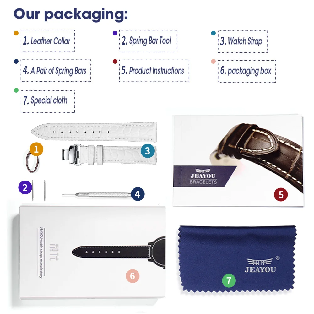 JEAYOU настоящий Аллигатор хорошее качество часы браслет для женщин Tissot/Mido/Casio