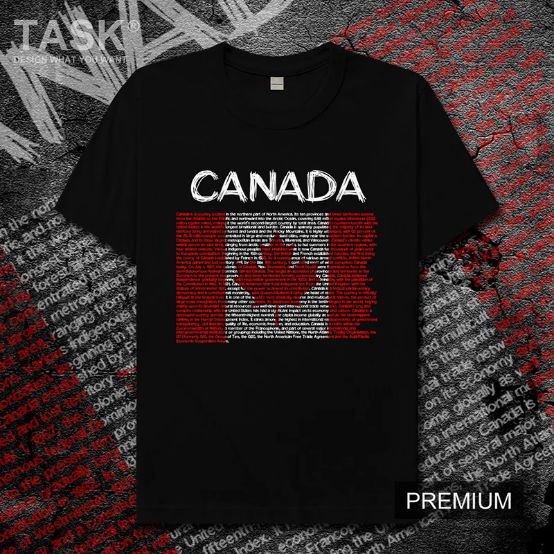 Канадская Canadians CAN Мужская футболка Новые Топы Футболка короткий рукав одежда