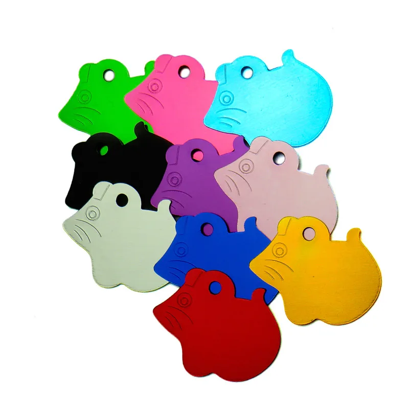 KIYUE 20pc Mouse Shape Personalized Engraving Pet Id Tags Dog Cat Tag Identification Customized Name Address Telephone Text | Дом и сад