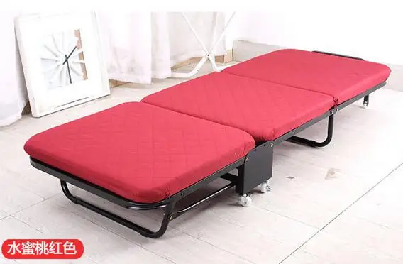 Раскладная кровать, дополнительная кровать для отеля - Цвет: red W65cm