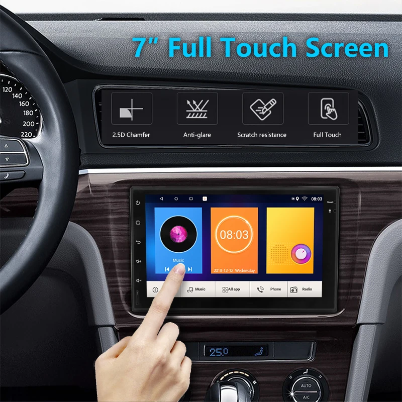 7 &quotAndroid 8 1 2Din автомобильный радио мультимедиа видео плеер GM Стерео gps карта для