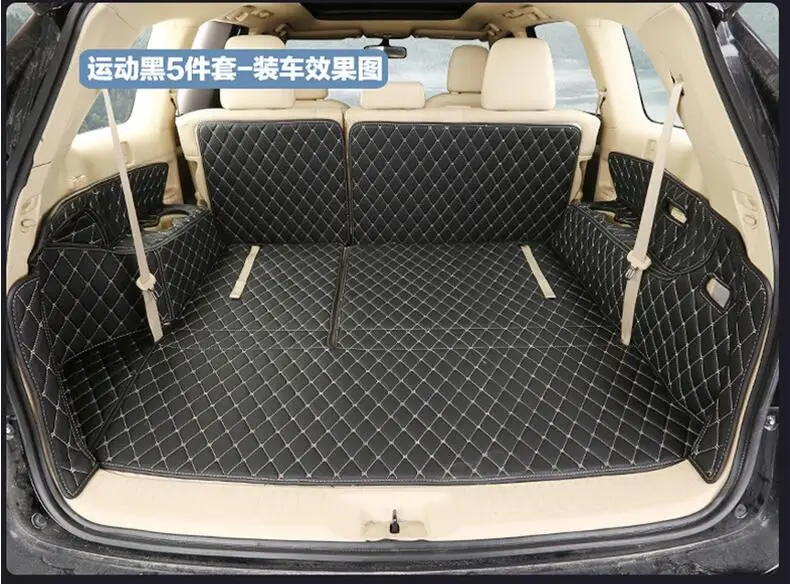 

Новый бренд для TOYOTA Highlander 2015 5 шт. высококачественный автомобильный коврик для багажника ковер внутри коврики из искусственной кожи автомоб...