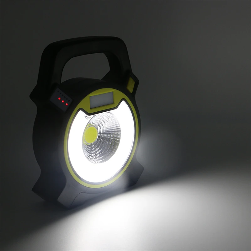 Мощный портативный фонарик COB LED USB Перезаряжаемый фонарь для кемпинга 4 режима