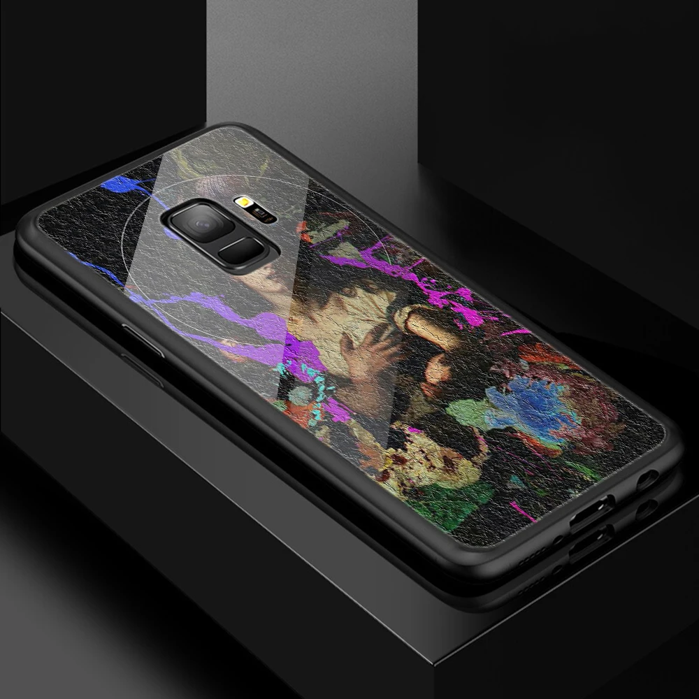 WEBBEDEPP мягкий чехол из закаленного стекла с художественной текстурой для Samsung Galaxy