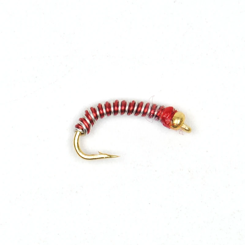 10 шт. #14 двухцветный бюстгальтер Miges Chironomids мушки/приманки для ловли нахлыстом |