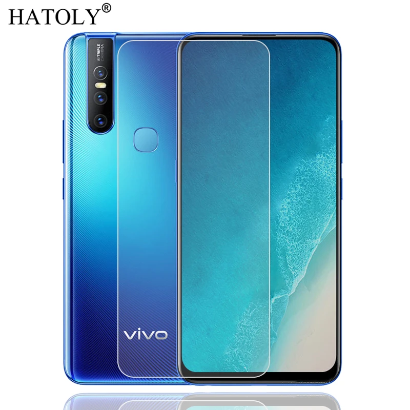 Protector de pantalla de vidrio templado para Vivo V15, pel&iacute;cula de tel&eacute;fono ultrafina, vidrio Protector para Vivo V15, 2 uds.-0