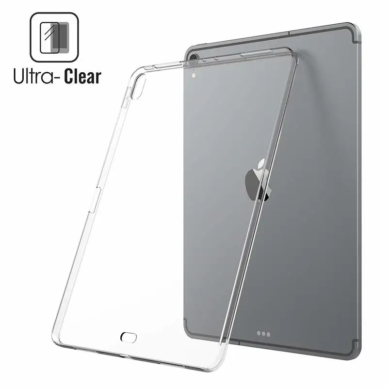 for iPad 12.9 Clear Магнитный чехол для нового iPad Pro 12,9 выпуска Apple Pencil Holder, тонкий защитный чехол-подставка для автоматического сна/пробуждения PU кожаный чехол - Цвет: for iPad 12.9 Clear