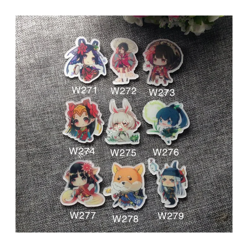 9 шт./компл. игровой значок Minamoto Kagura Onmyoji Tengu Wolf Idolized Abe no Seimei Meikai No Yakujin брошь Kawaii