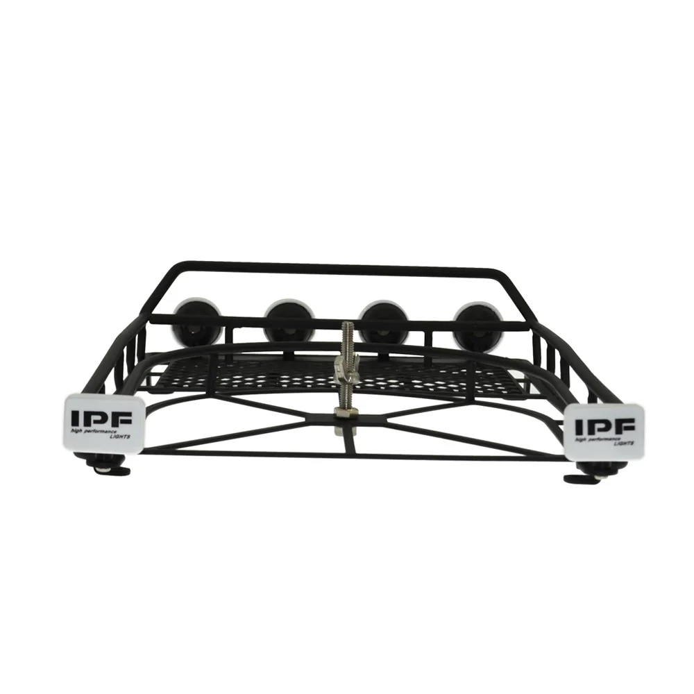 1/10 RC Crawler Metal Roof Rack with 4LED Lights for SCX10 II 90046 90047 D90 | Игрушки и хобби