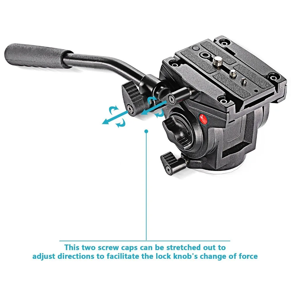 Neewer Подвижная головка для видеокамеры с подвижной пластиной DSLR камер монопод
