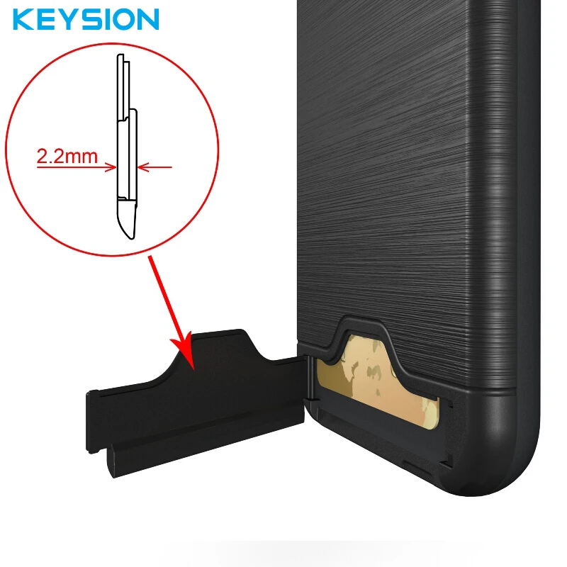 Keysion Case For Samsung Galaxy A5 2017 A520 PC + Silicone Dual Layer Brushed Drawing Texture Built in Stand Card Cover |