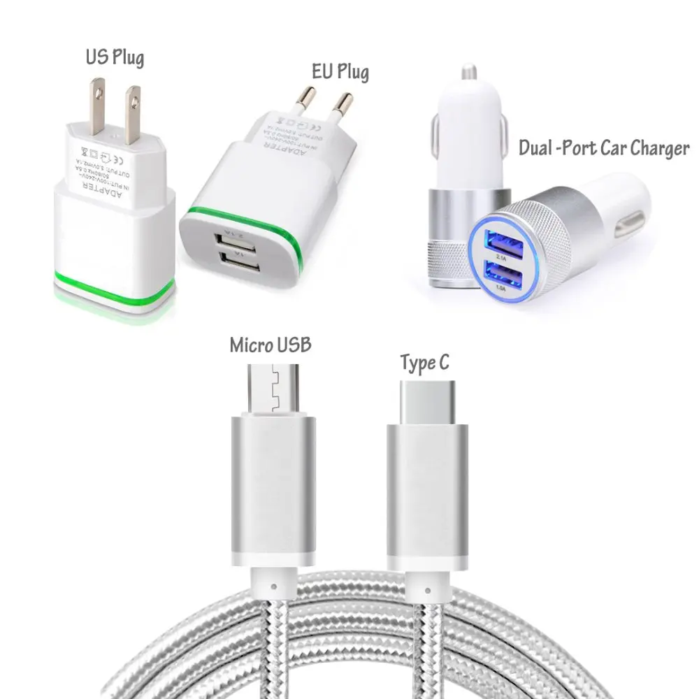 США/ЕС AC зарядное устройство и 2 портовое USB Автомобильное для UMI/Zopo/iRulu/Oukitel/Jiayu Type C