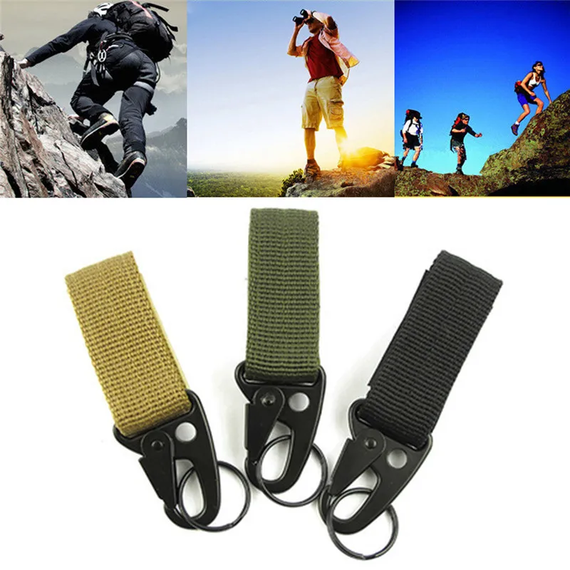 1 шт. карабин прочность нейлоновый ключ ремень крюк MOLLE пряжка для ремня Кемпинг