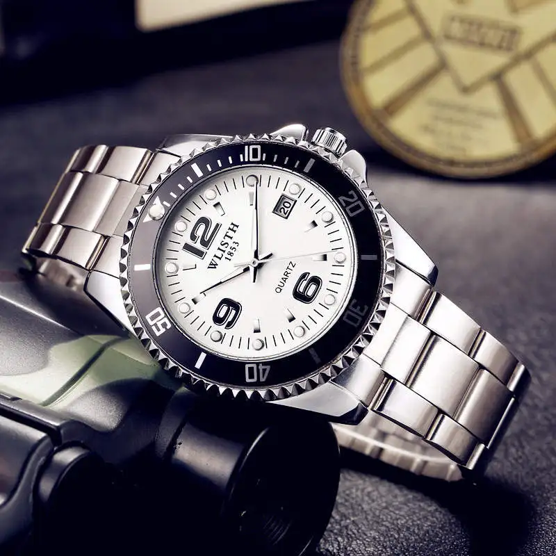 Часы наручные мужские кварцевые повседневные брендовые Роскошные