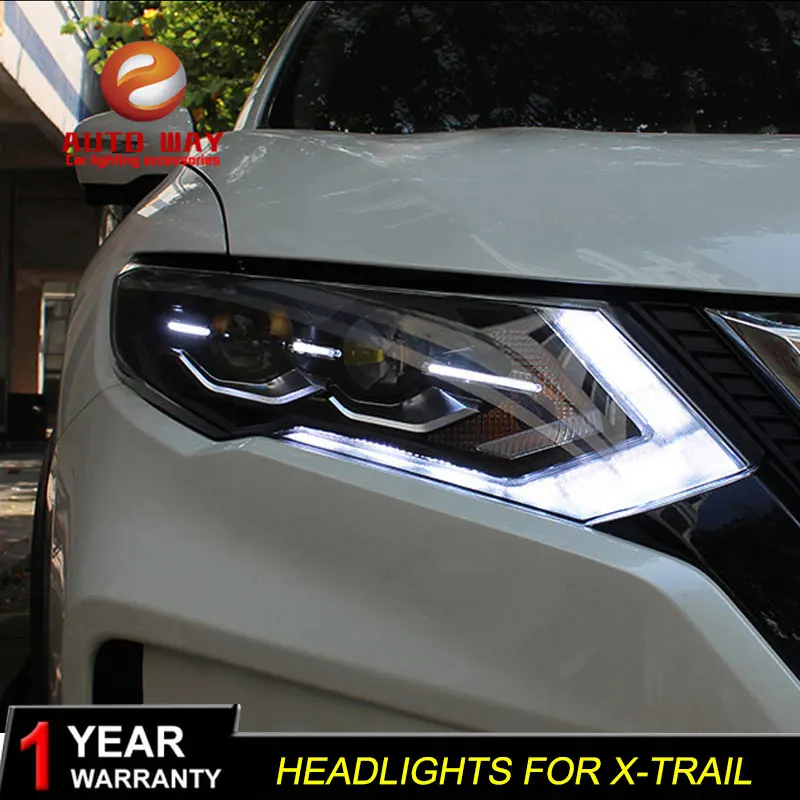 Автомобильный Стайлинг корпус передней фары для Nissan X-trail- фары, светодиодные фары DRL Двойной Луч би-ксеноновая разрядная лампа высокой интенсивности для автомобиля аксессуары